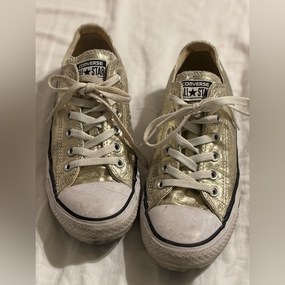 Converse Shoes - Converse Gold and White Sneakers
